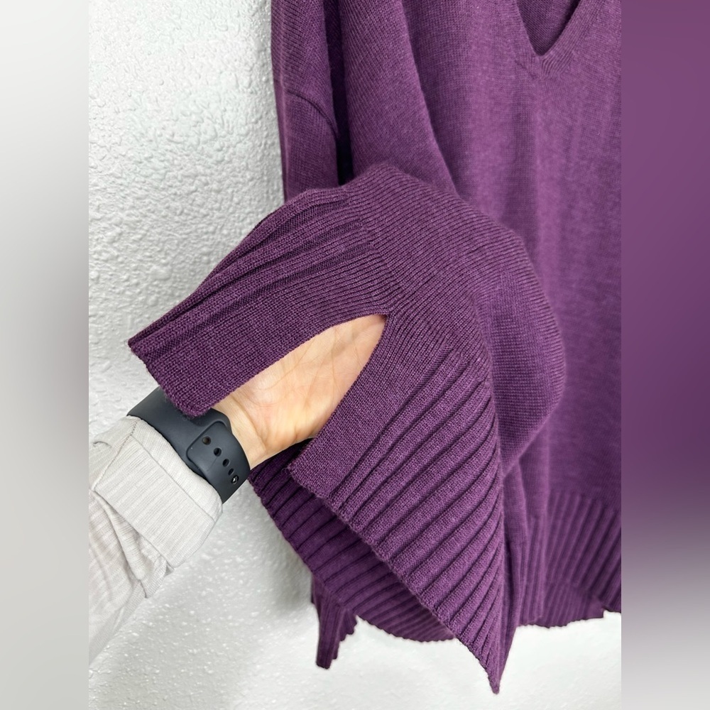 Eileen Fisher SWTPL Fine Merino Wool V-Neck Box-Top Sweater Sz 1X MSRP $268 - Picture 5 of 10